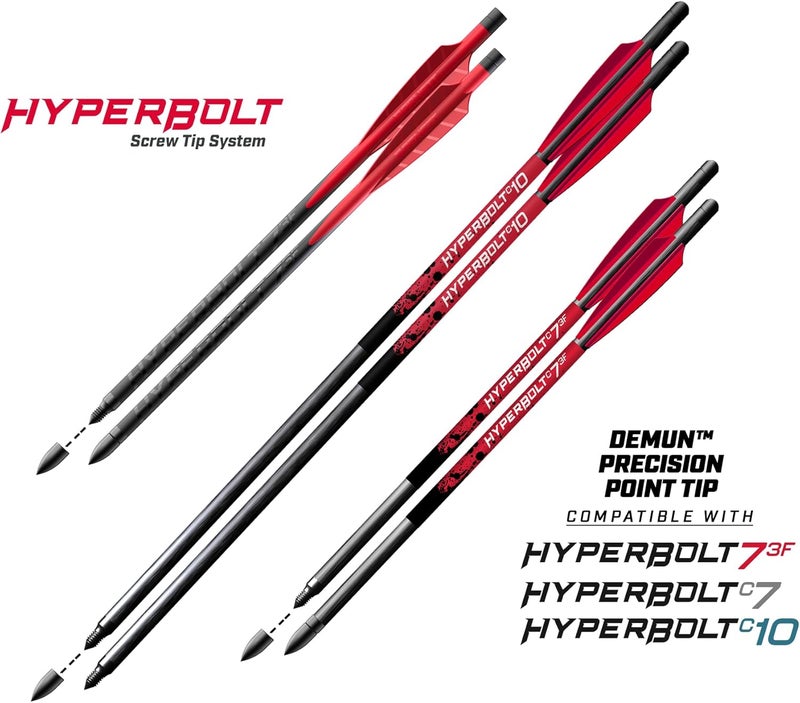 Barnett Demun Precision Field Point - 12pk Bullet Points Designed Exclusively for Demun Hyperbolts with Threaded Tips. - Image 3